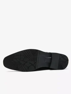 Chaussures habillées pour hommes bout rond à enfiler avec pompons
