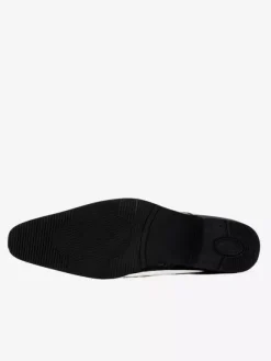 Chaussures habillées pour homme en cuir PU de qualité à bout pointu et sangle réglable