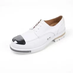 Chaussures habillées pour hommes pour soirée modernes à bout rond en cuir de vachette avec rivets