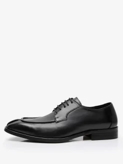Chaussures habillées pour hommes Chaussures de mariage formelles en cuir à bout carré élégantes