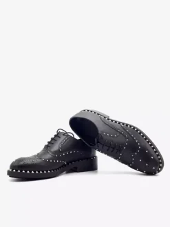Chaussures habillées pour hommes fantastiques bout rond rivets cuir de vachette
