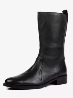Chaussures Homme Bottes de Travail Bottines Simples Cuir de Vachette Classique Noir