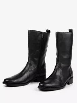 Chaussures Homme Bottes de Travail Bottines Simples Cuir de Vachette Classique Noir