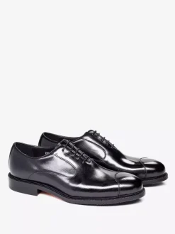 Chaussures Oxford pour hommes bout pointu style business décontracté en cuir véritable à lacets et bout droit
