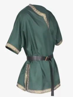 Chemise À Manches Courtes Col En V Rétro Rouge Vintage Homme Bourgogne