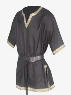 Chemise À Manches Courtes Col En V Rétro Rouge Vintage Homme Bourgogne
