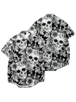 Chemise décontractée pour hommes  col rabattu  chemises pour hommes nues imprimées à revers décontractés