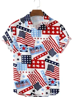 Chemise décontractée pour hommes  col rabattu  chemises pour hommes nues imprimées à revers décontractés