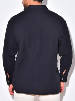 Chemise Décontractée Pour Homme Col Rabattu Chic Chemises Homme Blanches