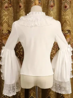 Chemise Lolita Rococo En Mousseline Avec Lolita Déguisements Halloween