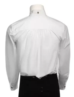 Chemise Opéra steampunk rétro en polyester blanc vintage Déguisements Halloween
