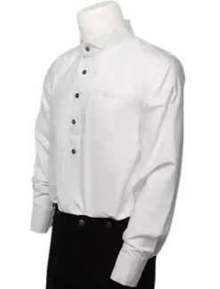 Chemise Opéra steampunk rétro en polyester blanc vintage Déguisements Halloween