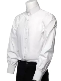 Chemise Opéra rétro blanche coton Déguisements Halloween