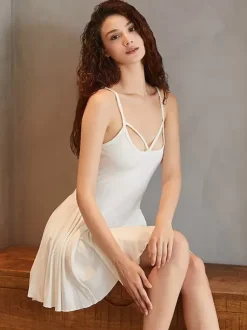 Chemises Babydolls Lingerie Sexy Jaune Vêtements de Nuit