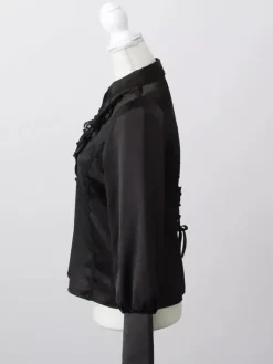 Chemisier gothique Lolita à volants et manches longues sous-culture petite mignon uniforme