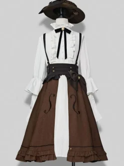 Chemisiers Gothiques Lolita Manches Longues Lolita Top Blouse