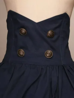 Classique Jupe Lolita Taille Haute Gothique En Coton Unicolore Avec N艙uds Déguisements