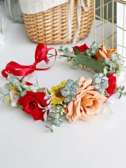 Coiffe de mariage en velours côtelé Accessoires pour cheveux de mariée