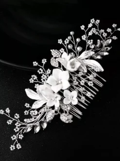 Coiffe de mariage peigne fleur métal accessoires de cheveux de mariée