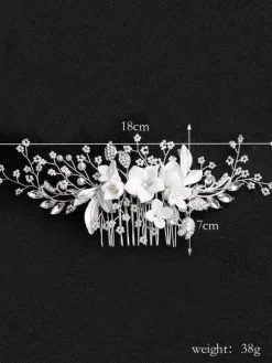 Coiffe de mariage peigne fleur métal accessoires de cheveux de mariée