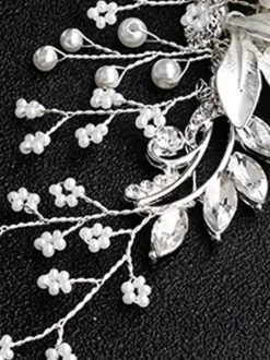Coiffe de mariage peigne fleur métal accessoires de cheveux de mariée