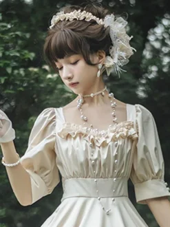 Coiffe noire Lolita Cathighness Headwear Bandeau Lolita