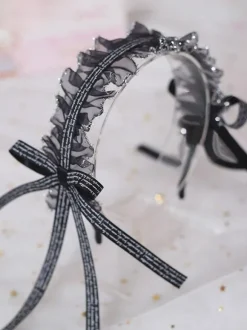 Coiffe classique Lolita Accessoire de Cheveux Lolita Noir Déguisements Halloween