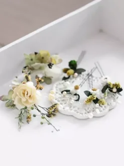 Coiffe de mariage accessoire pour cheveux en rayonne pour mariée