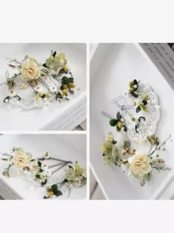 Coiffe de mariage accessoire pour cheveux en rayonne pour mariée