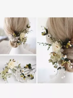 Coiffe de mariage accessoire pour cheveux en rayonne pour mariée