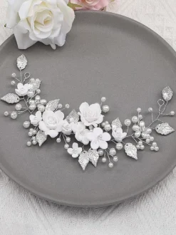 Coiffes Accessoires de cheveux en métal de mariage pour la mariée