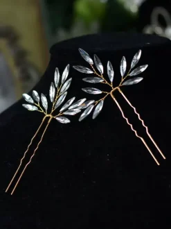 Coiffes Chapeaux de mariage Accessoires de cheveux de mariée strass