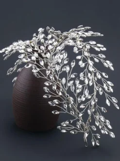 Coiffes Coiffures De Mariage Strass Accessoires De Cheveux En Métal Pour La Mariée