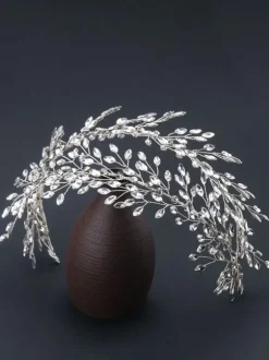 Coiffes Coiffures De Mariage Strass Accessoires De Cheveux En Métal Pour La Mariée