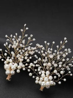 Coiffes Épingle à cheveux de mariage Accessoires de cheveux de mariée en métal
