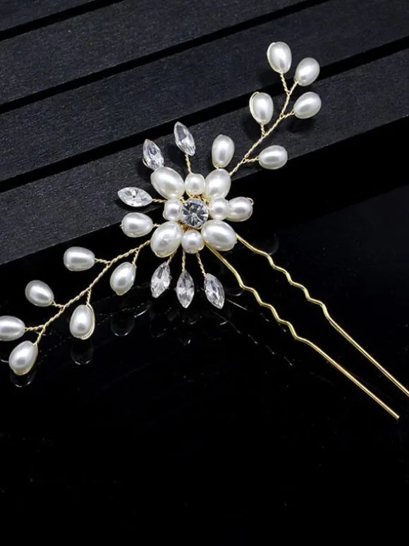 Coiffes Accessoires de cheveux en métal de mariage pour la mariée