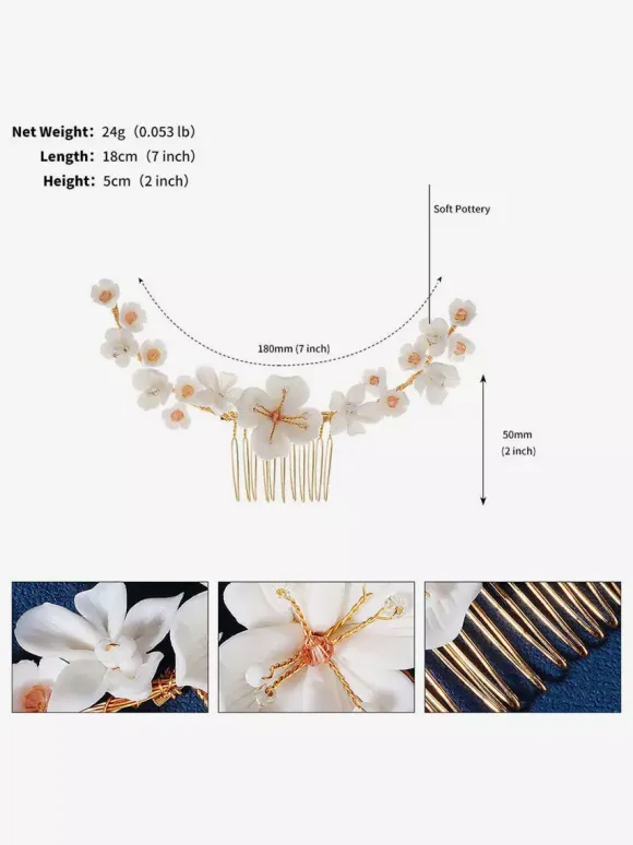 Coiffes de mariage Peigne Métal Accessoires de cheveux de mariée