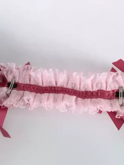 Coiffe Sweet Lolita Accessoires N艙uds roses Volants N艙ud en dentelle Bandeau