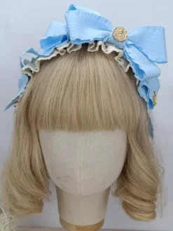 Coiffure Accessoires Mginonne Lolita Cameo Pink Ruffles Bows Couvre-chef Divers