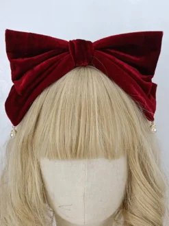 Coiffure Accessoires Mignonne Lolita avec n艙ud en perles noires Divers