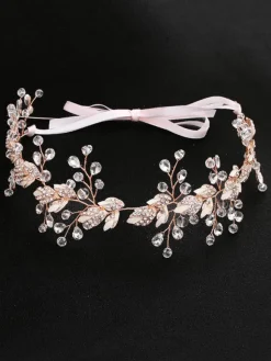 Coiffure de mariage Accessoires de cheveux de feuille de métal
