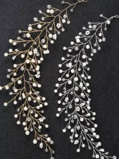 coiffure mariage or accessoire de cheveux soirée