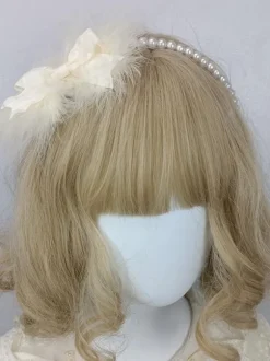 Coiffure Accessoires Mignonne Lolita Perles Bleues N艙uds Chapeaux Divers