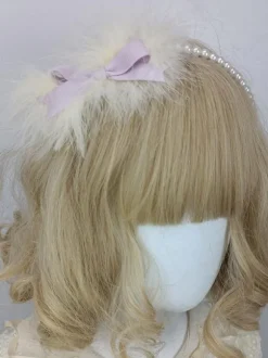 Coiffure Accessoires Mignonne Lolita Perles Bleues N艙uds Chapeaux Divers