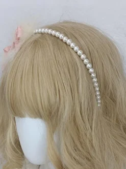 Coiffure Accessoires Mignonne Lolita Perles Bleues N艙uds Chapeaux Divers