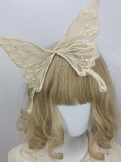 Coiffure Rococo Style Lolita Accessoires Perles Papillon Divers