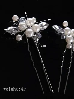Coiffures de mariage Coiffures de mariage Métal perle Accessoires de cheveux de mariée