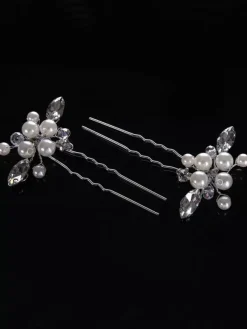 Coiffures de mariage Coiffures de mariage Métal perle Accessoires de cheveux de mariée