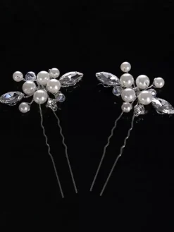 Coiffures de mariage Coiffures de mariage Métal perle Accessoires de cheveux de mariée