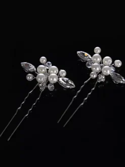Coiffures de mariage Coiffures de mariage Métal perle Accessoires de cheveux de mariée